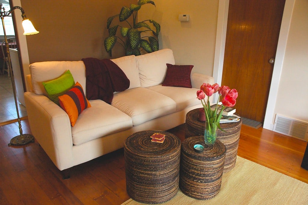 Cozy, individually designed modern apartment living room
